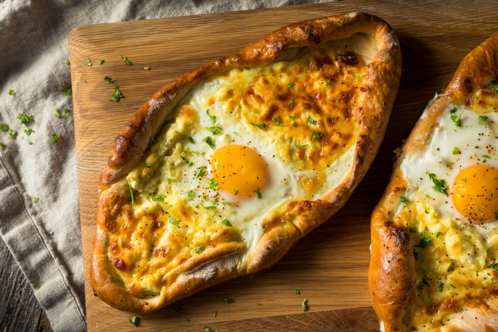 Homemade Georgian Cheese Bread Khachaprui